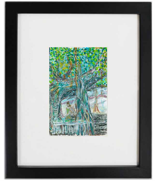 Maui Banyan Tree Art Shows - Framed Hawaii Art Prints