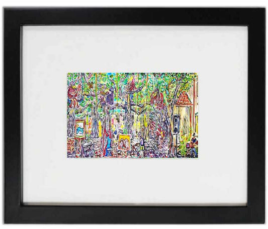 Symphony of Myna Birds Lahaina Banyan Tree - Hawaii Framed Art Prints